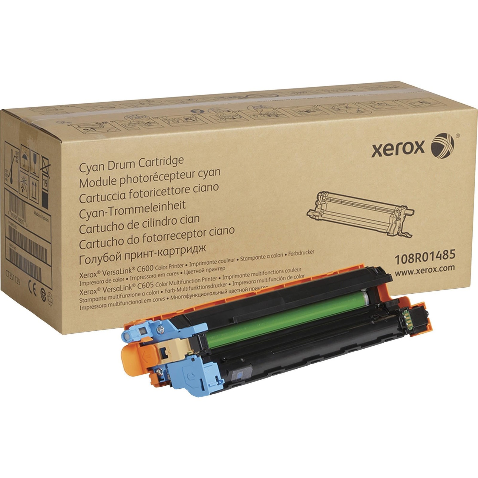 Genuine Xerox 108R01485 Cyan Imaging Drum, Brand New Sealed Box, We Ship Fast