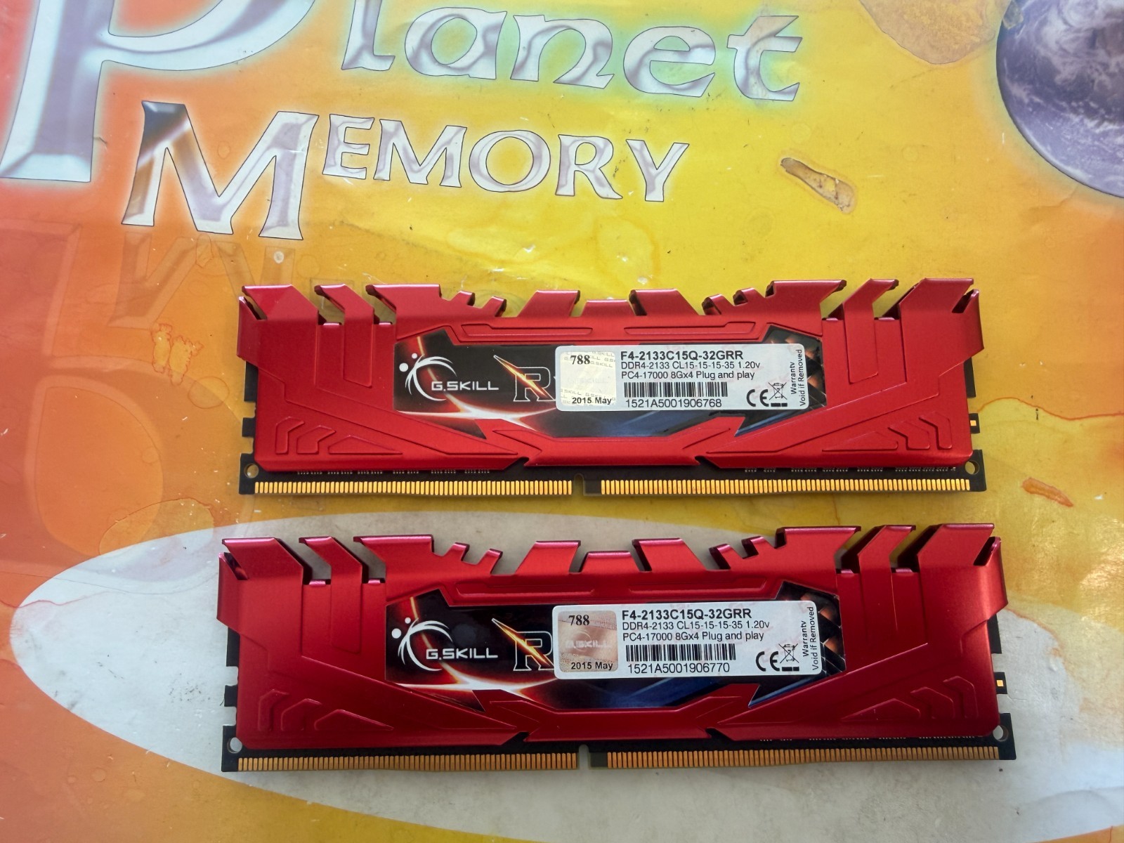 PC4-17000 16GB (2x8GB) DDR4 2133 MHz NON ECC DESKTOP MEMORY F4-2133C15Q-32GRR