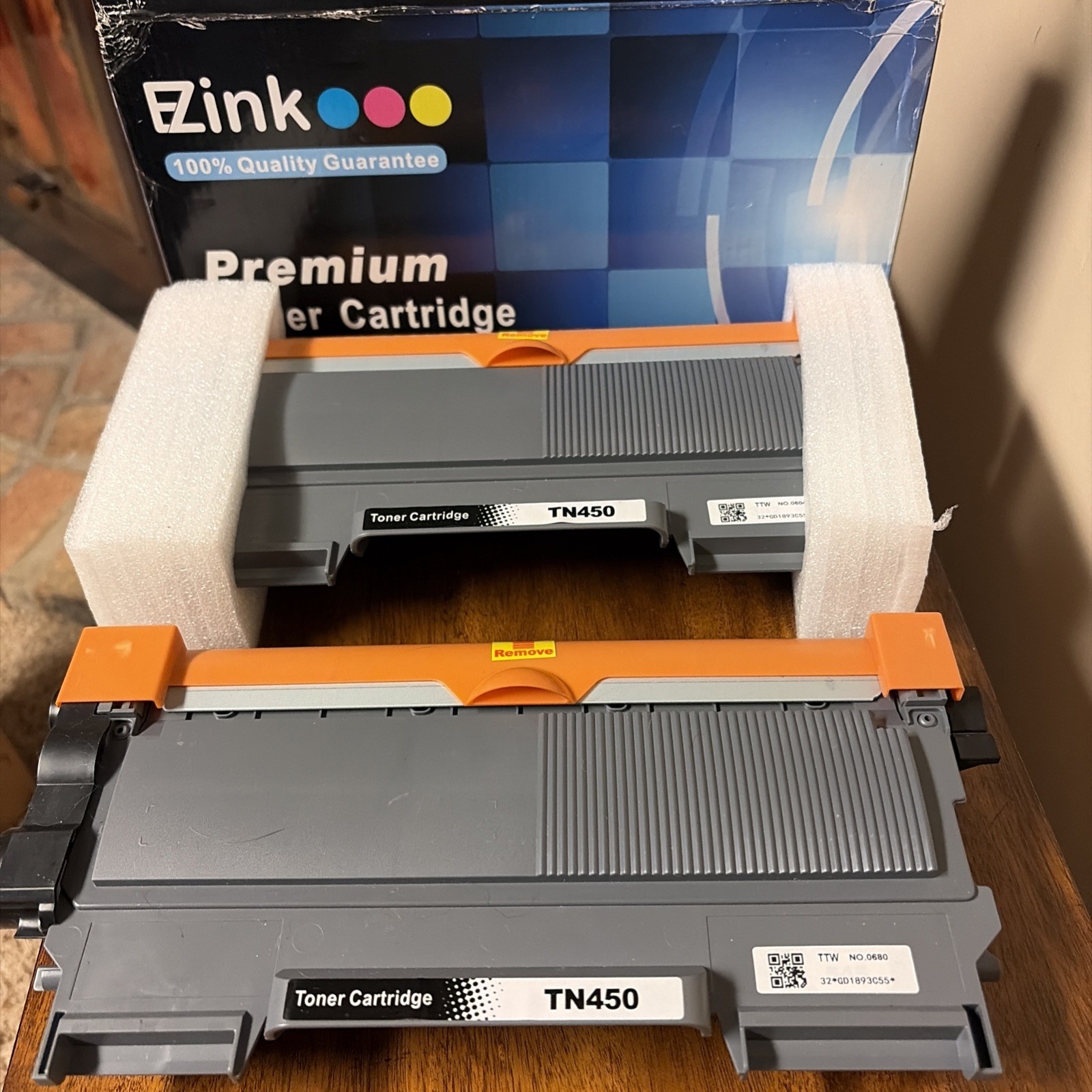 2-EZink Compatible W/TN450 Ink & Toner Cartridge Ultra Black open box, Brothers