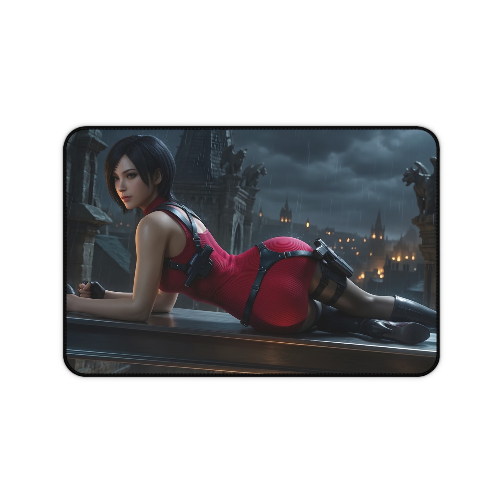 Ada Wong Desk Mat, Computer Desk Mat, Resident Evil Desk Pad, Gaming Accessory