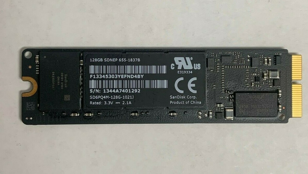 Apple 128GB PCIe SSD Sandisk SDNEP 655-1837B for MacBook Air / MacBook Pro