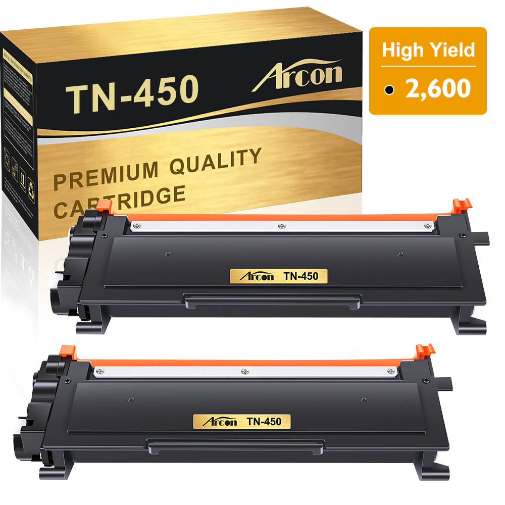 2Pk TN450 Toner Compatible with Brother DCP-7065DN MFC-7360 MFC 7360N TN-420