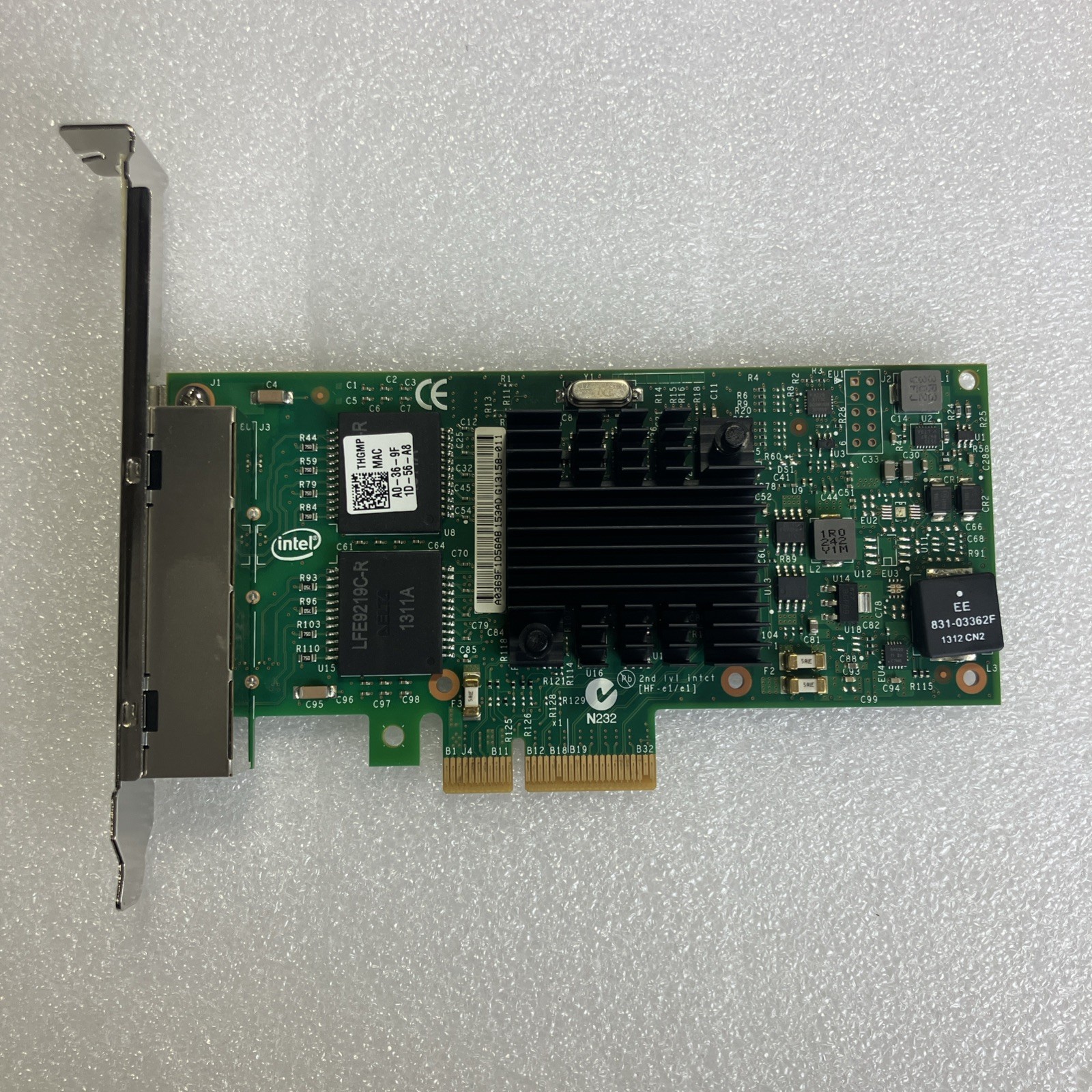 INTEL I350T4 1GbE Quad Port Ethernet Server Adapter I350-T4 0THGMP