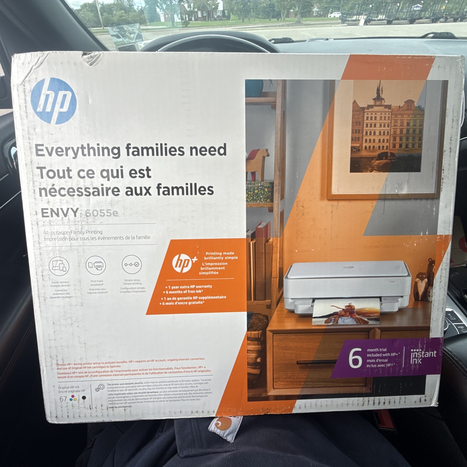 HP ENVY 6055e Wireless Color All-in-One Inkjet Printer w/Scan Copy new sealed 