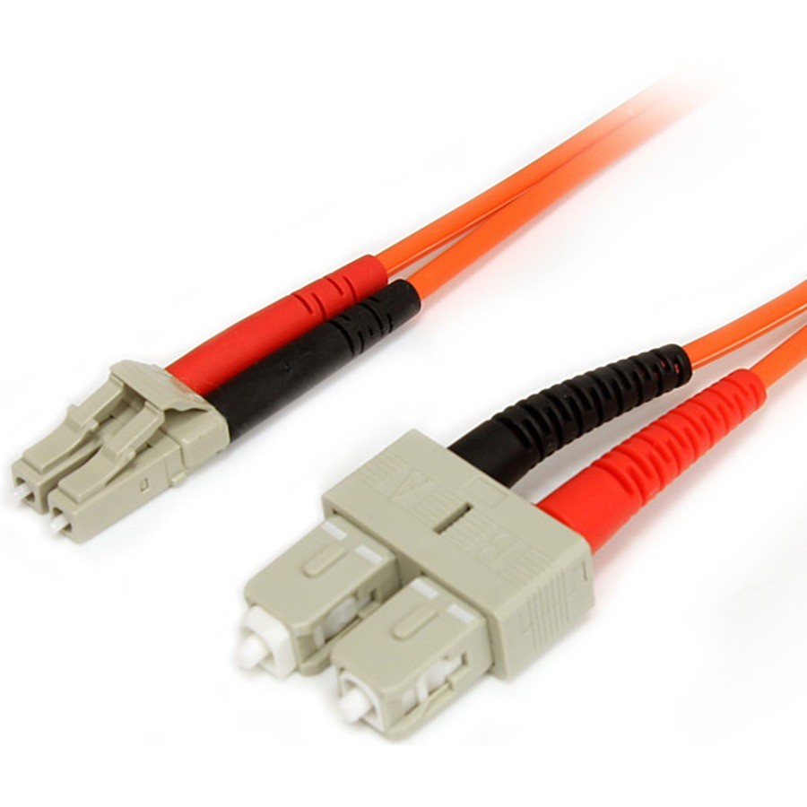 StarTech 1m Multimode Duplex 62.5/125 LSZH Fiber Optic Cable - LC/SC