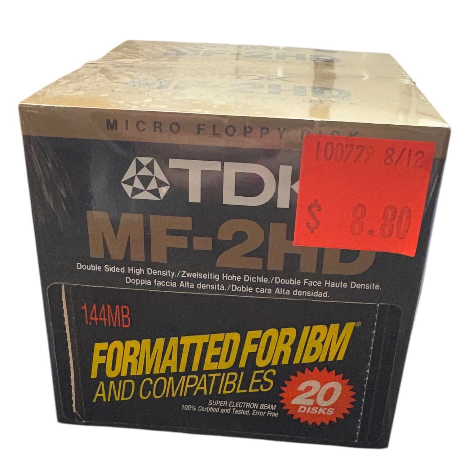 TDK MF-2HD Micro Floppy Disk Super EB 20 Pack NEW Sealed