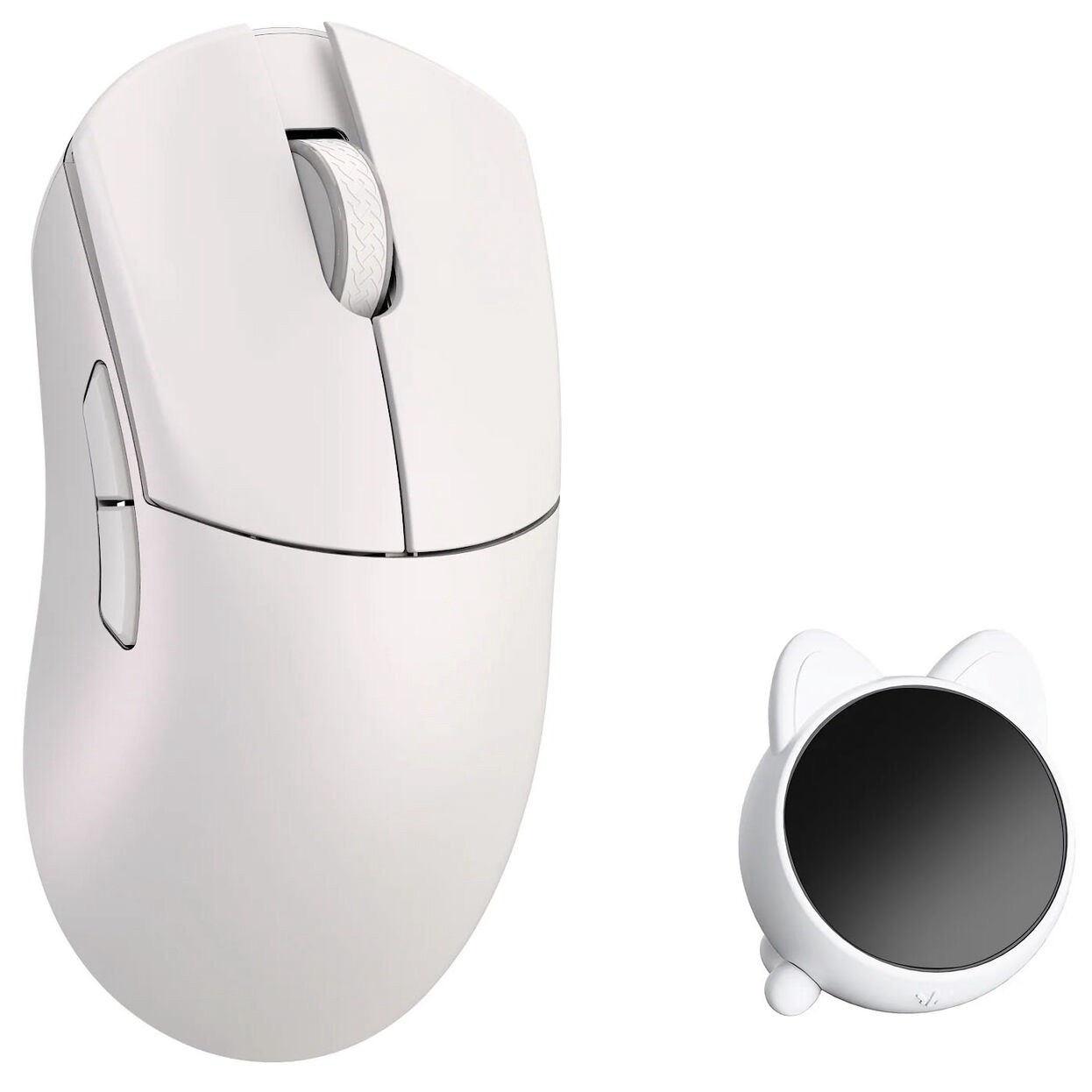 WLANmouse Huan White |NEW ORIGINAL PACKAGING| Magnesium Gaming Mouse| 48g | 8k |+Display Receiver 