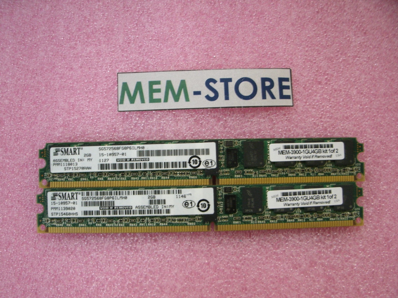 MEM-3900-1GU-4GB 4GB (2x2GB) kit DRAM Memory for Cisco 3925 3945 ISR Approved