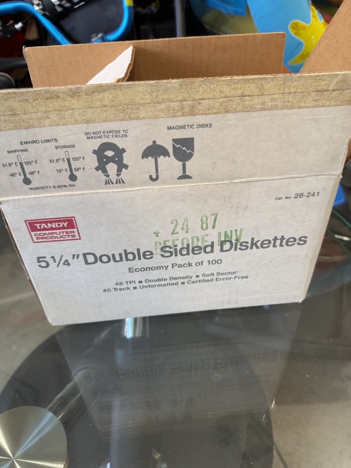 LOT of Tandy 26-241 Blank 26-241 5 1/4 Double Sided Diskettes