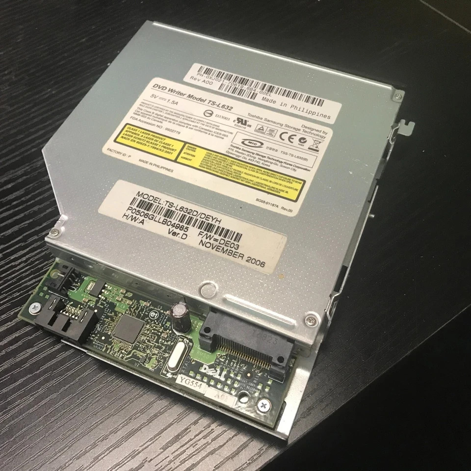 Dell Optiplex 740 745 755 XPS 210 Dimension 9200C CD/DVD Burner w/YG554 & GJ217