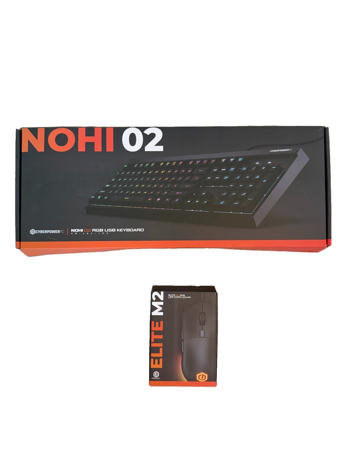 Elite M2 Gaming Mouse & NOHI02 Keyboard Combo New Sealed Cyberpower Pc Gaming