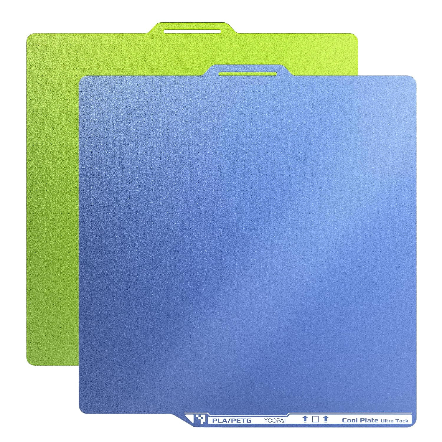 YOOPAI 2-Pack Cold Build Plate for Bambu Lab X2D/P2S/A1/X1C/P1S, Blue+Green