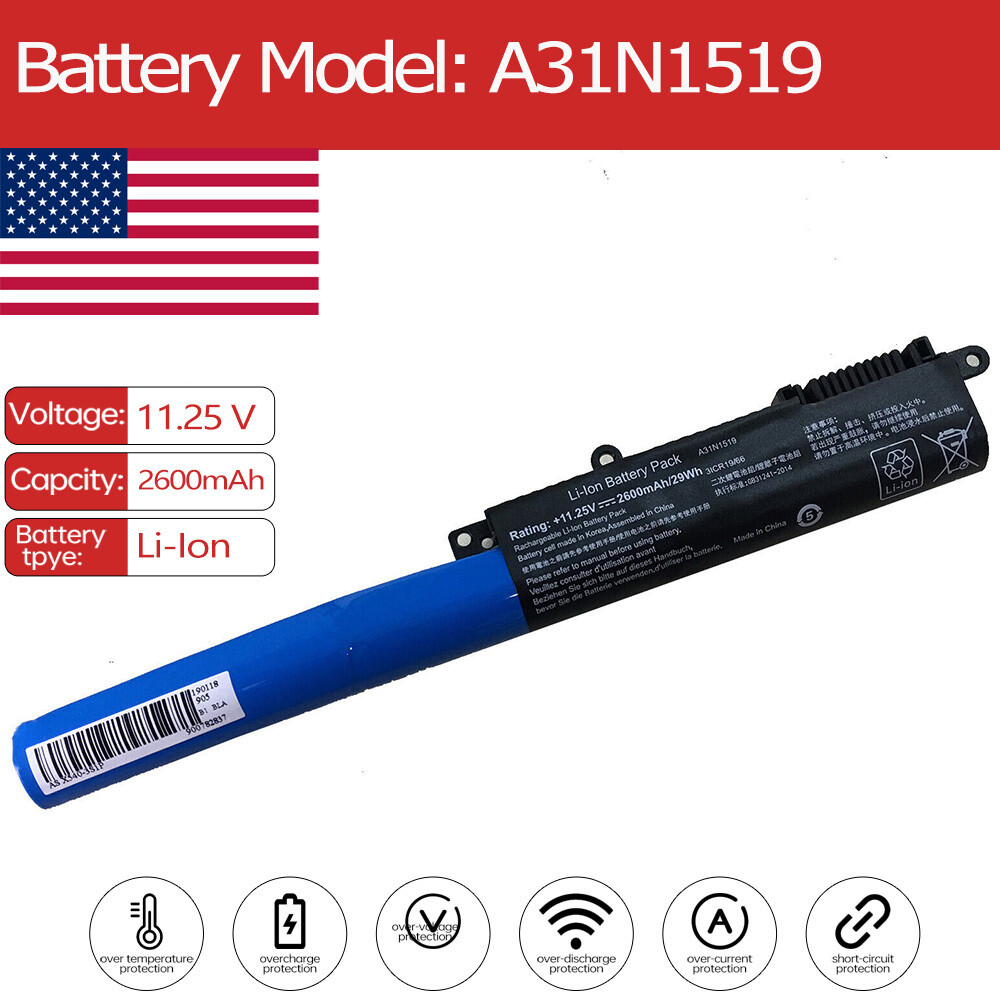 A31N1519 Battery for Asus A31N1519-1 X540SA-1°X540LA-1°F540UP720 A31-N1519