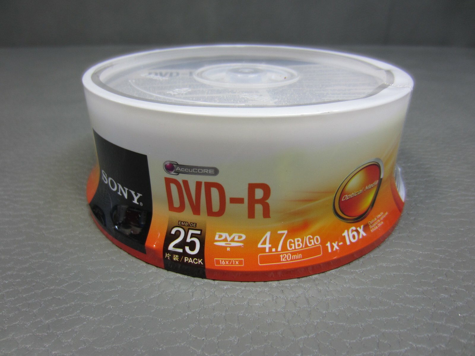 SONY DVD-R 25 Pack 120min 4.7gb 1x-16x 