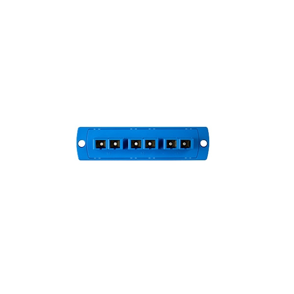 Leviton 5F100-6LC Singlemode OS2 6-Fiber SC Duplex Plate Rack/Wall Mount