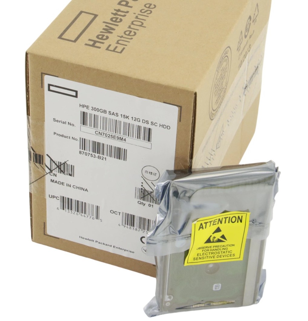 New HPE 300GB 870753-B21 870792-001 15K 12GB/s SFF 2.5" SAS SC DS HDD HARD DRIVE