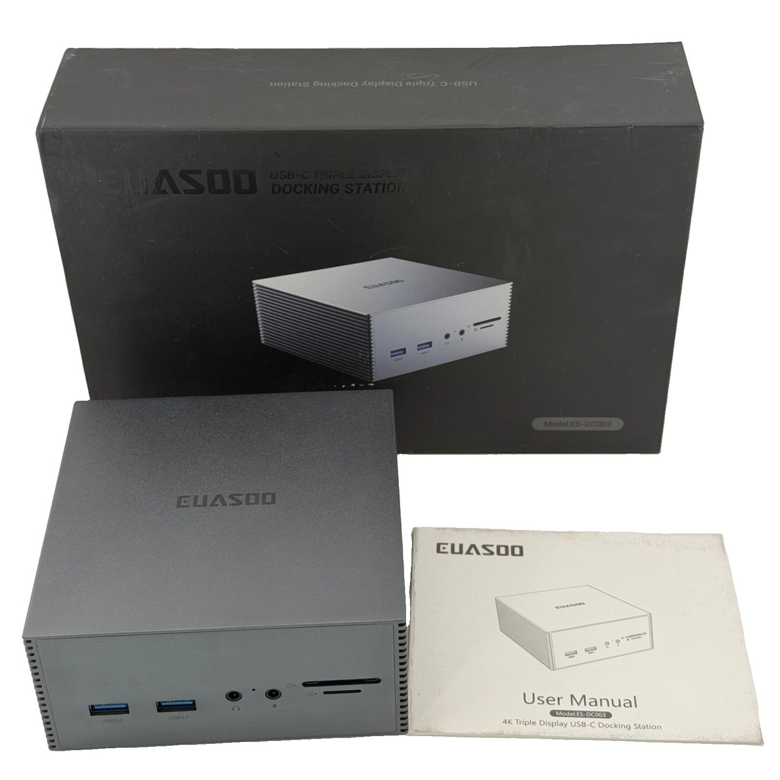 EUASOO ES-DC003 USB-C Triple Display Docking Station 4K 16-in-1