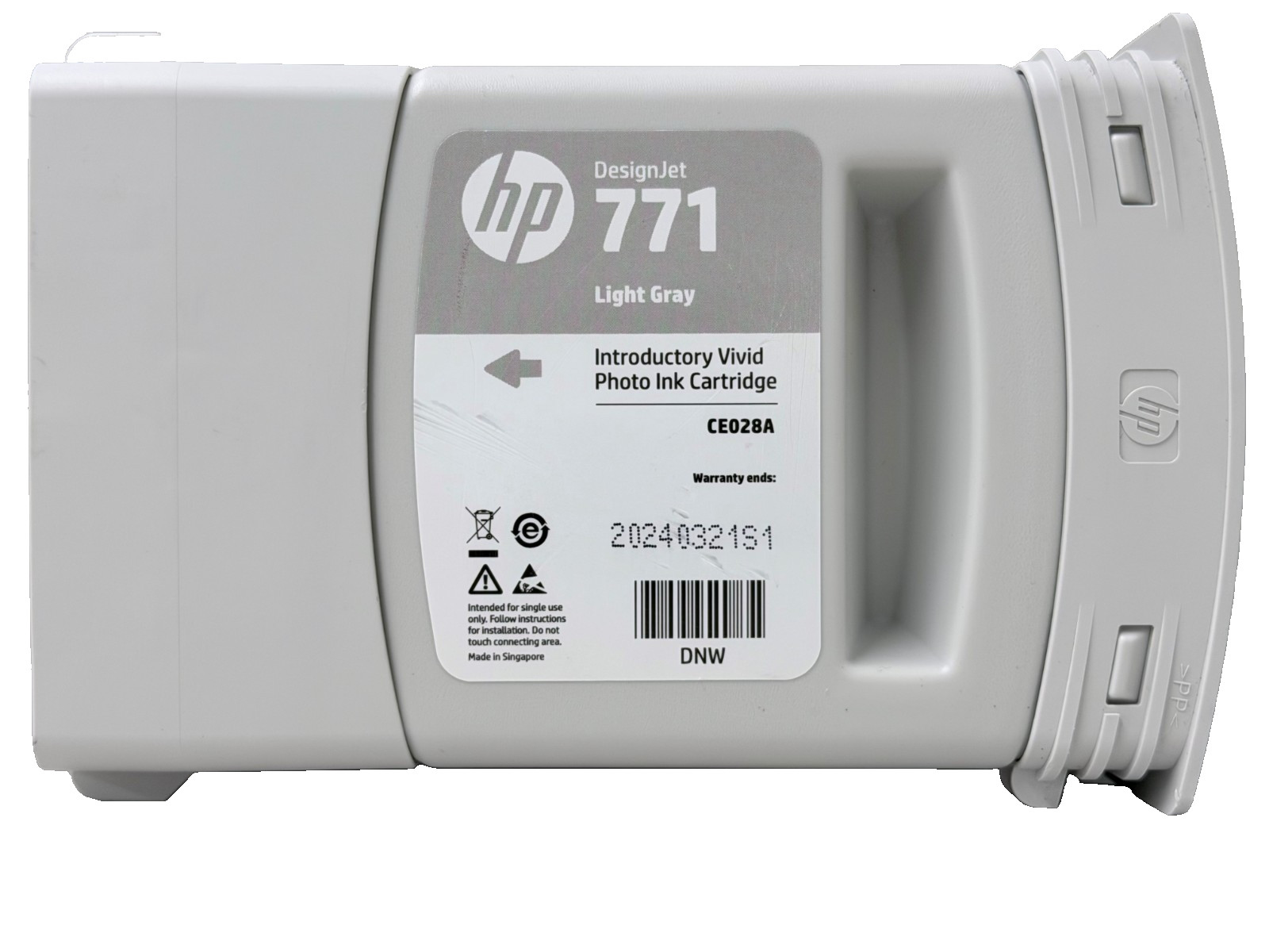 New Genuine HP 771 Light Gray Ink Cartridge [Introductory]