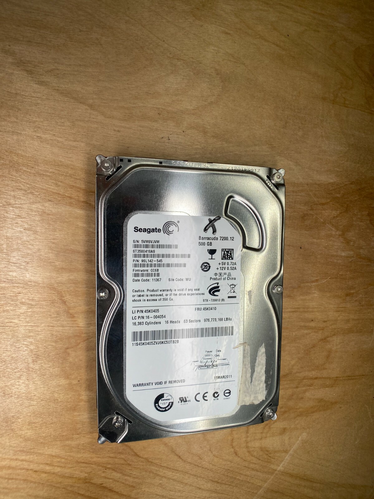 Seagate ST 3500418AS