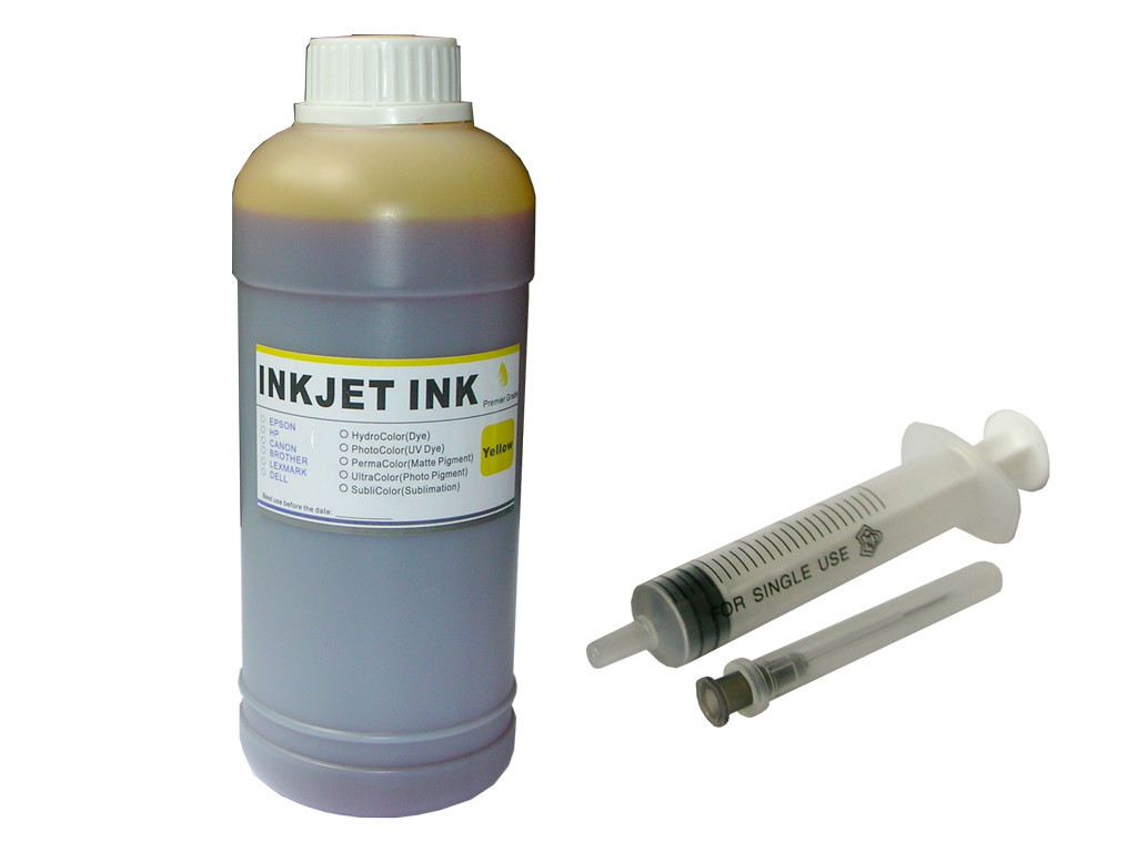 High quality ND® Yellow refill ink for all refillable cartridge & CISS 500ml