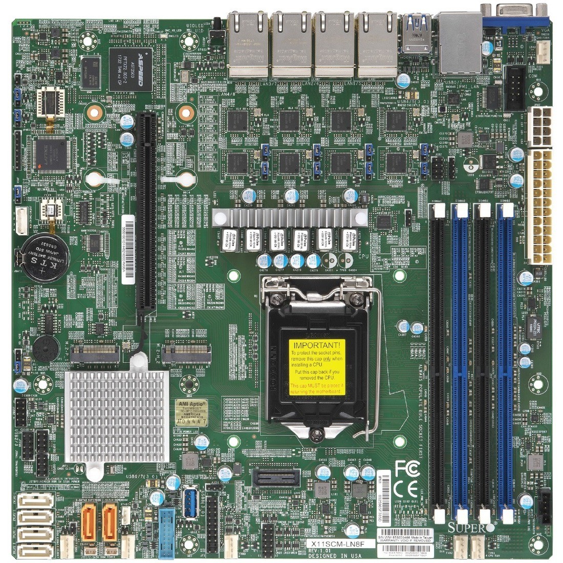Supermicro MBDX11SCMLN8FO X11SCM-LN8F Server Motherboard
