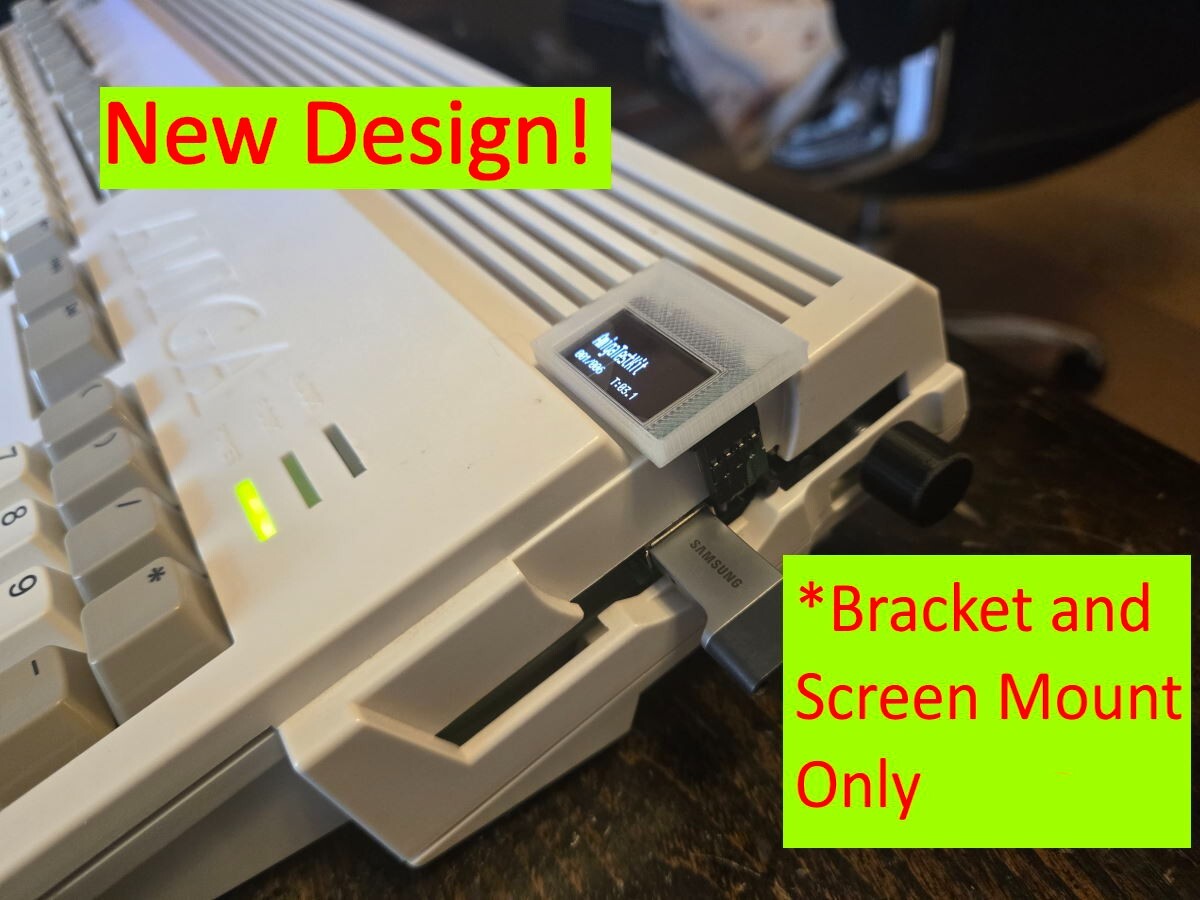 Amiga 1200 Gotek Custom Mount USB Floppy Emulator -Bracket and Screen Cover Only