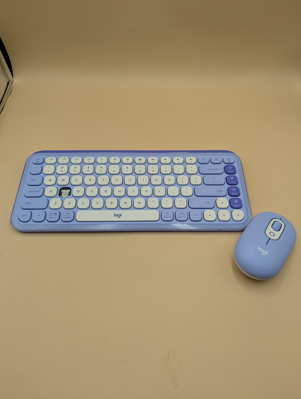 Logitech POP ICON Wireless Bluetooth Keyboard and Mouse Combo - Lilac