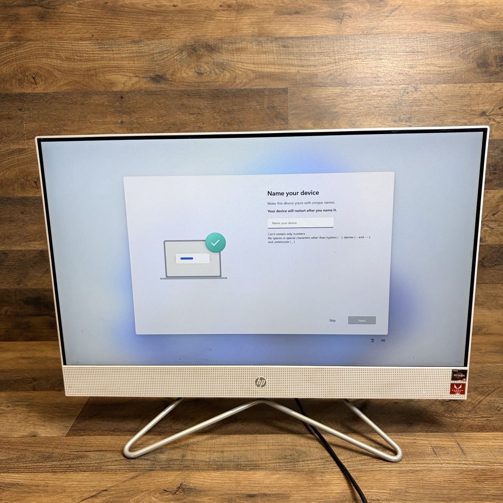 HP 24-DF0076 24" Touch AIO Desktop Ryzen 5 3500u 8GB 1TB Vega 8 Graphics Win 11 