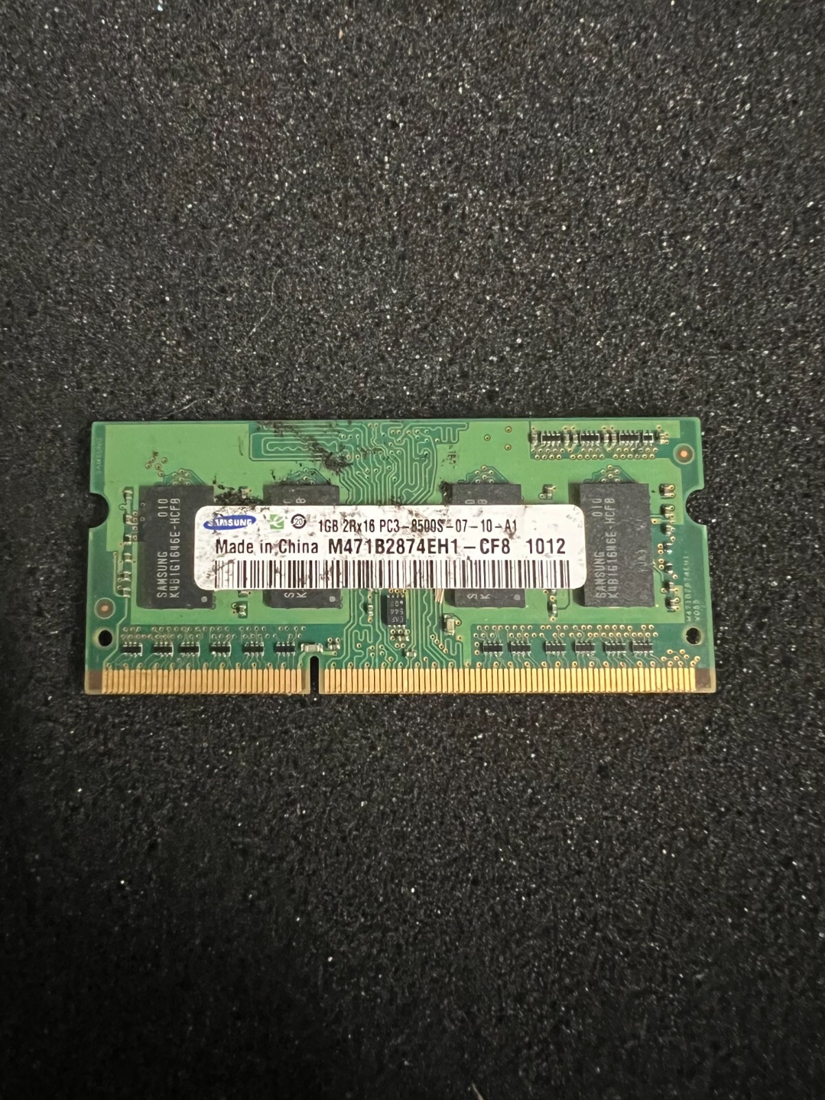 Samsung 1GB 2Rx16 PC3-8500S (M471B2874EH1-CF8) (1x1GB)