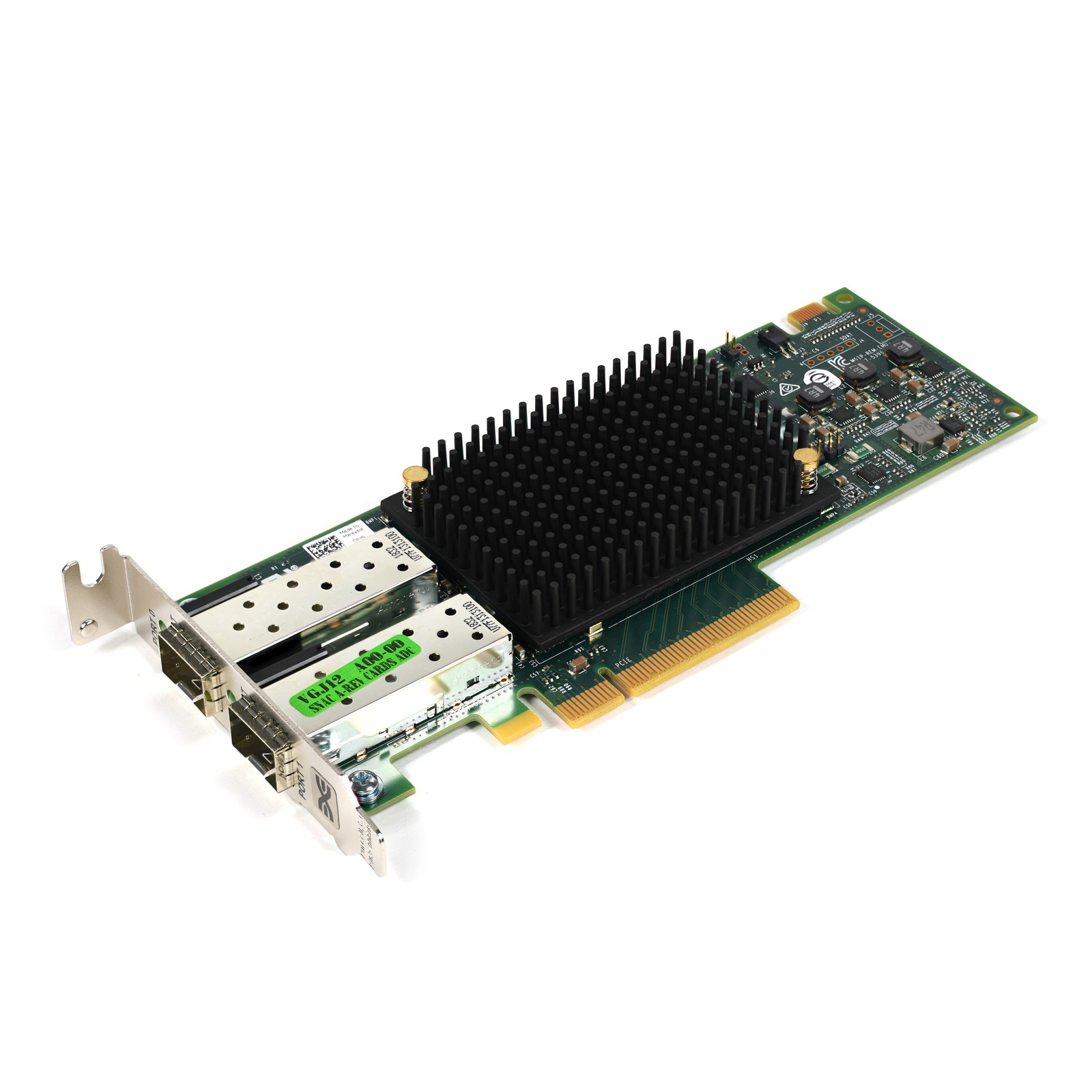 Dell 0VGJ12 Emulex LPE31002-M6 Dual-Port 16GB FC PCIe 3.0 x8 NIC Half Height