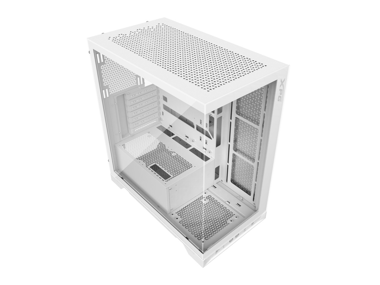 XPG INVADERXMTWOF-WHCWW White SPCC / Tempered Glass Computer Case