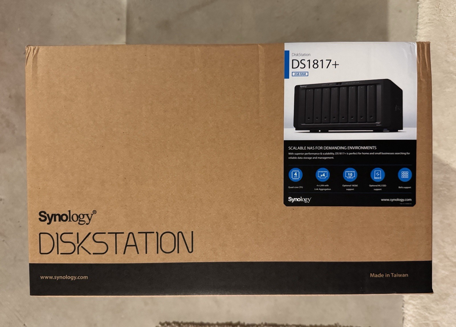 Synology DS1817 DiskStation Upgraded with 16GB RAM No Hard Drives Included