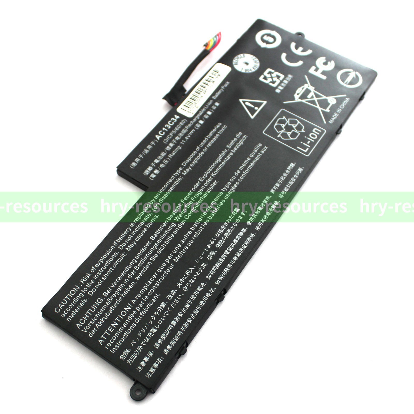 New AC13C34 Laptop Battery for Acer Aspire V5-122P V5-132 V5-132P E3-111 E3-112
