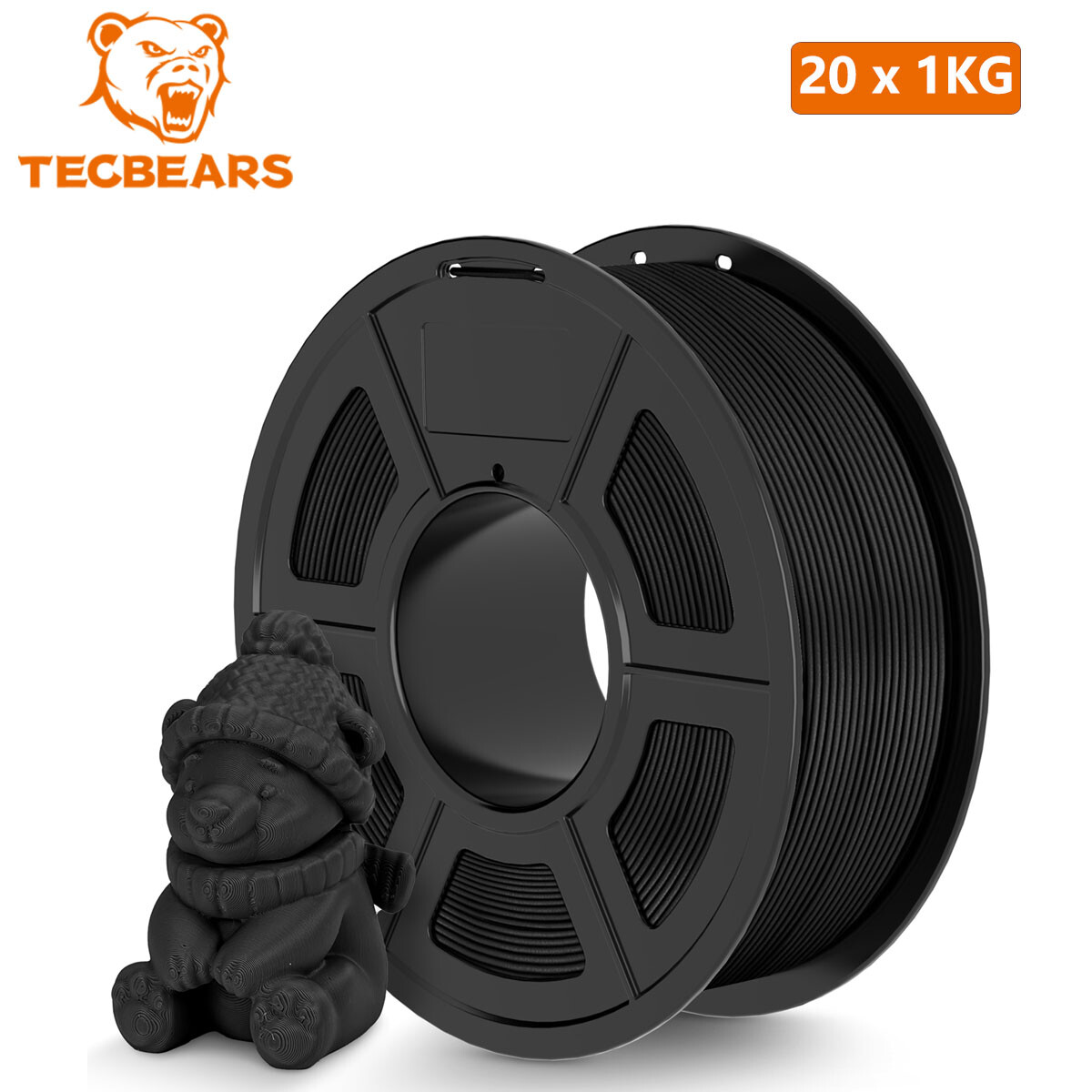 🔥【Buy 5 Pay 3】TECBEARS PLA PETG PLA+ Matte 3D Printer Filament ABS ASA 1KG 