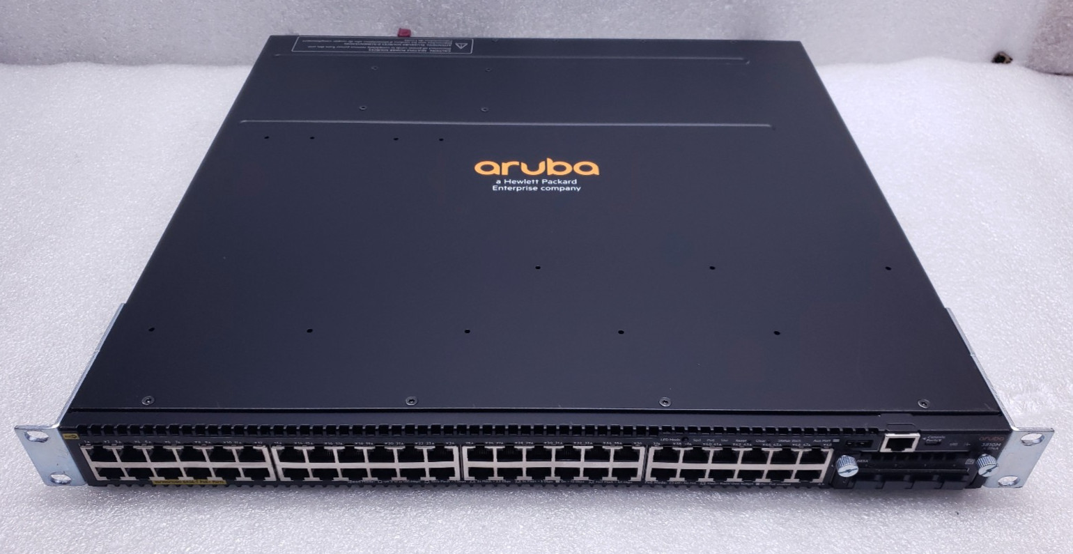 HP Aruba JL074A 3810M 48p PoE+ Switch 1x JL086A PSU w/ JL083A Module #99