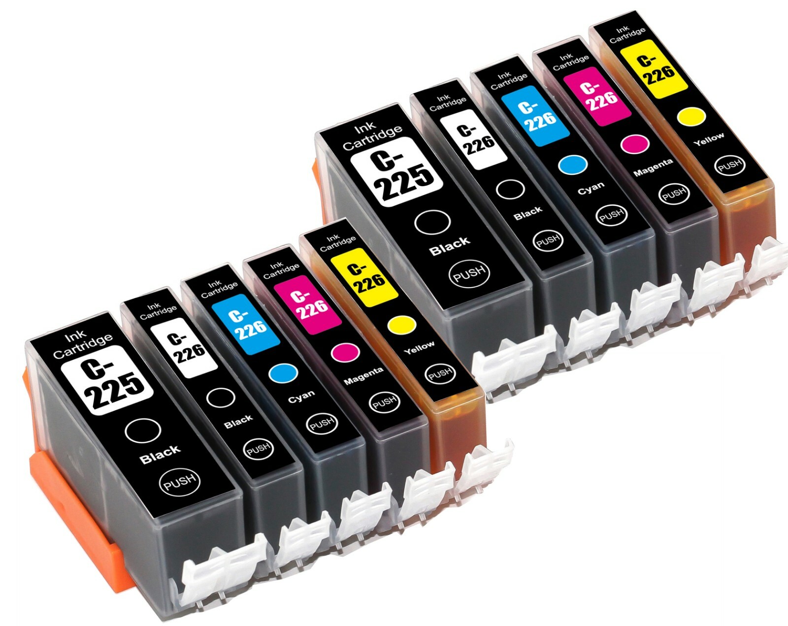 10PK PGI-225 CLI-226 Printer Ink Cartridges Set for Canon MX892 MG5220 MG5320