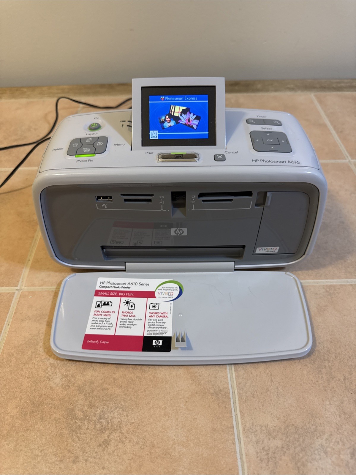 HP Photosmart A616 Printer ~ Working.