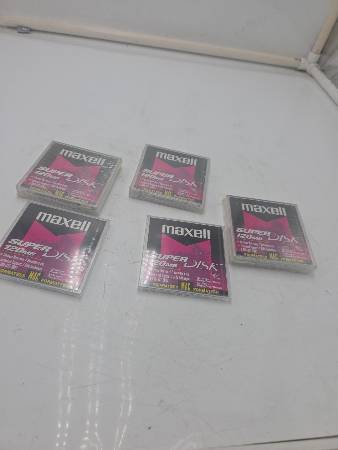 Maxell 570325 SuperDisk 120MB PC Format ( 8 Total ) -NEW Sealed 