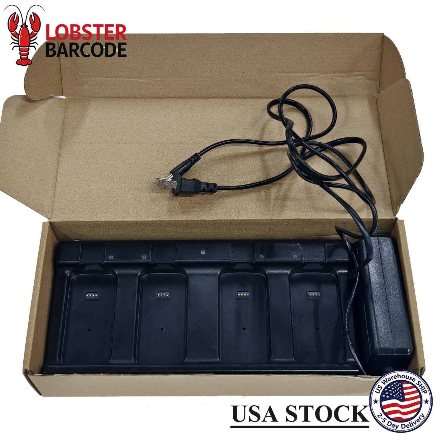 4-slot Battery Charger w/Power Supply for Honeywell CK70 CK71 CK75 (871-230-101)