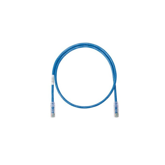 25 ft Panduit UTPSP25BUY 24 AWG Copper Cat 6 UTP Patch Cord Blue