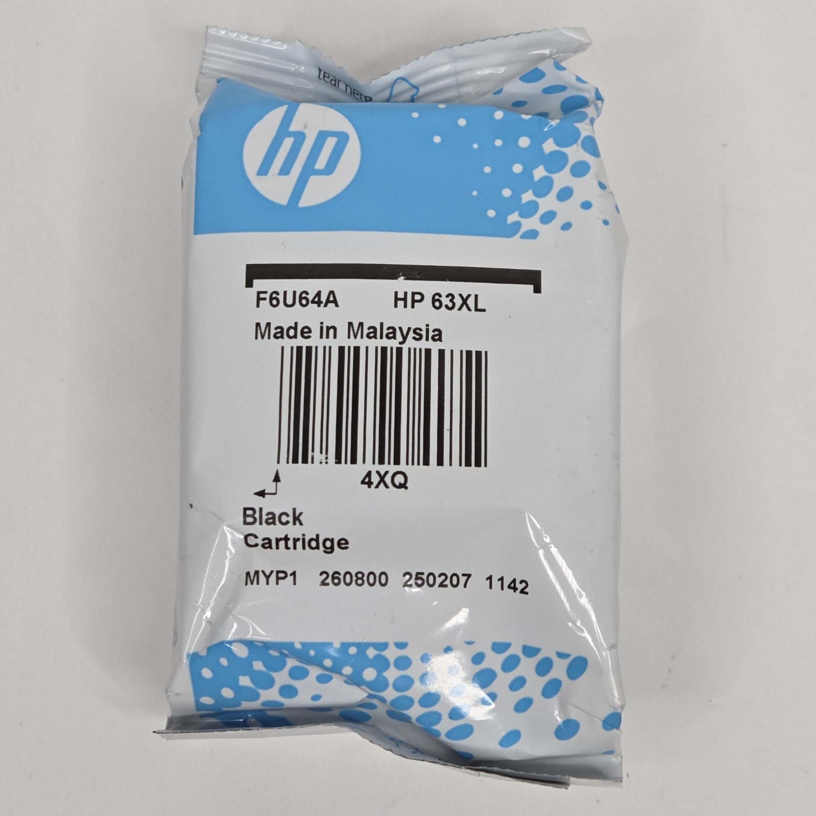 New HP 63 XL Black Ink Cartridge High Yield Genuine OEM Original Sealed