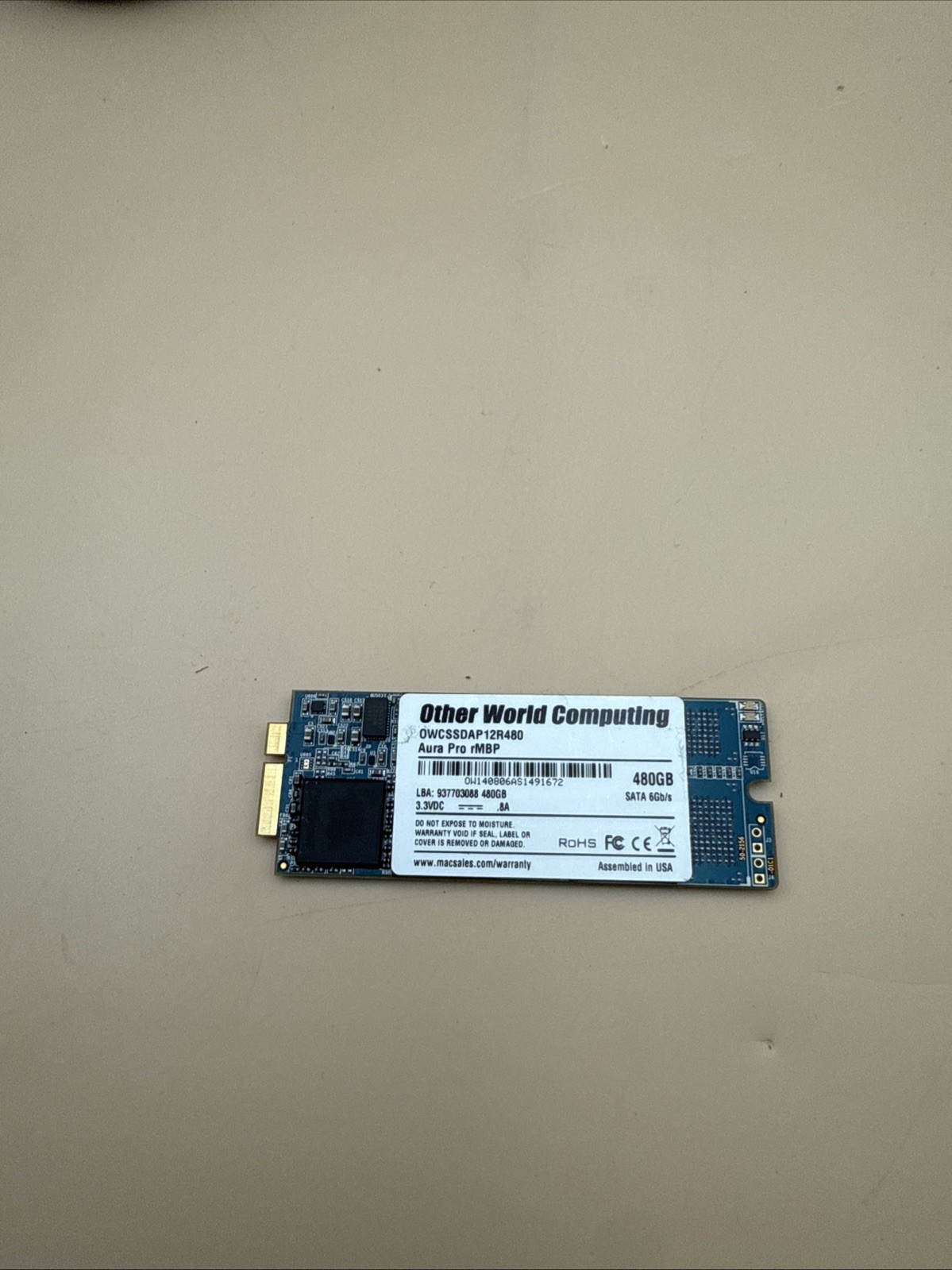 Other World Computing Aura Pro 480GB (OWCSSDAP12R480) SSD