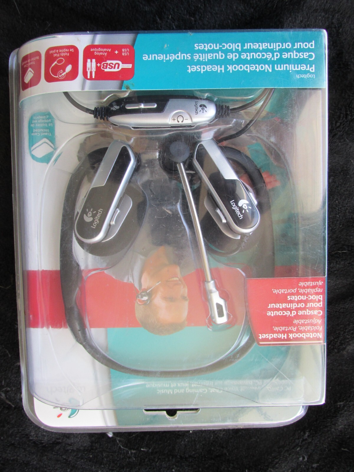 Logitech Premium Notebook Silver/Black Neckband Headset