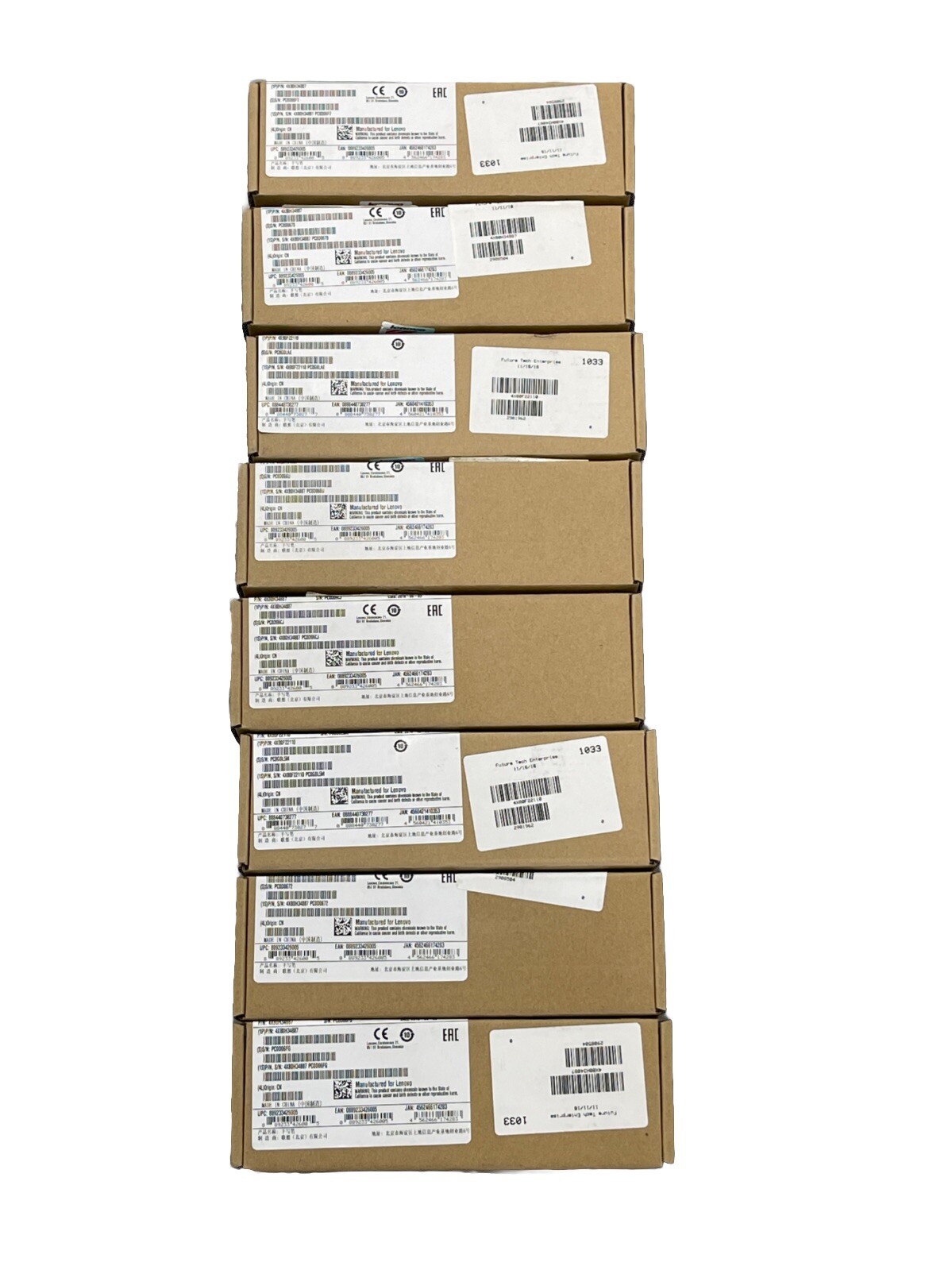 Lot (8) Lenovo Thinkpad Pro 4X80H34887