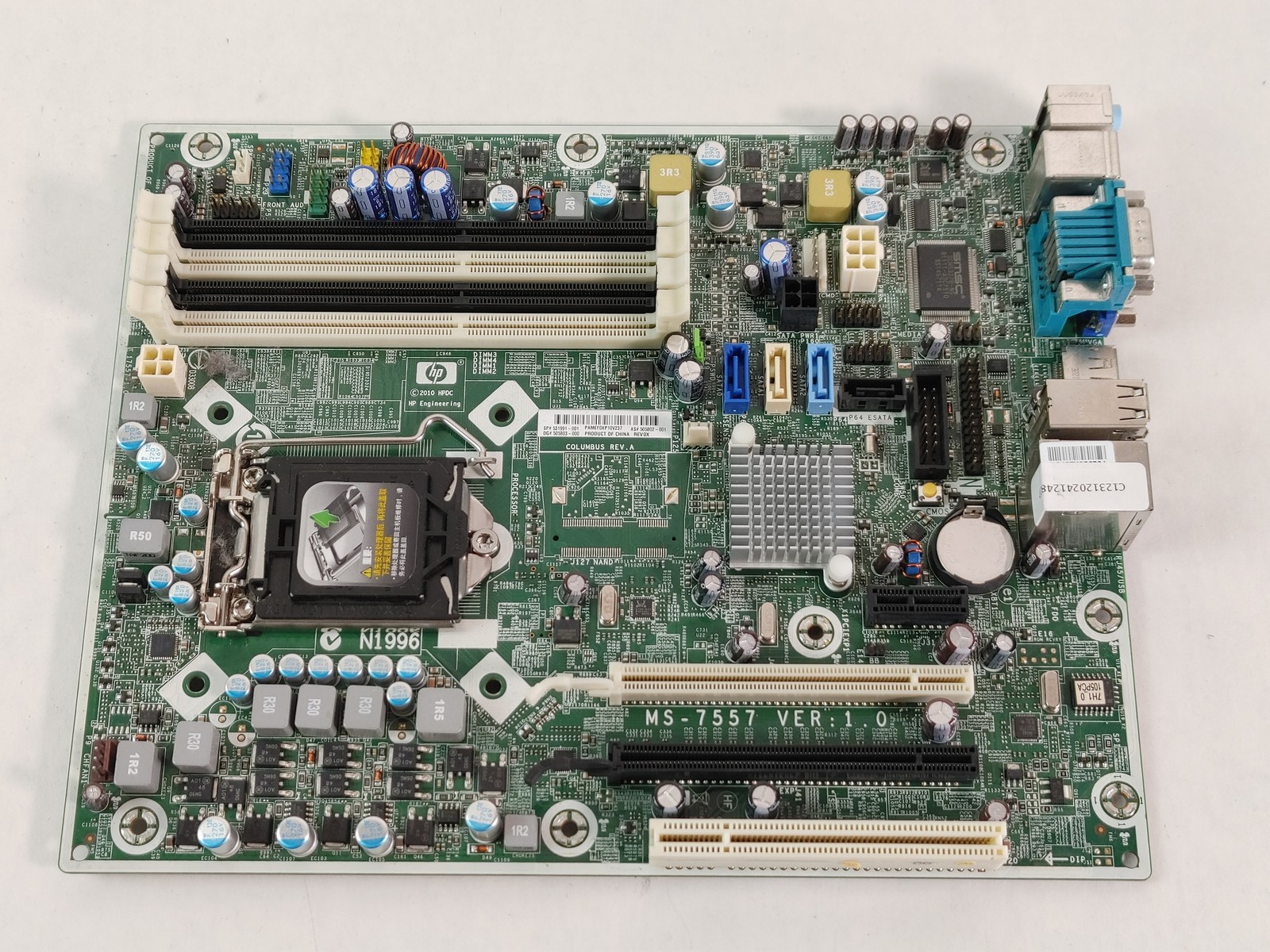 Lot of 2 HP Elite 8100 SFF LGA 1156 DDR3 SDRAM Desktop Motherboard 505802-001