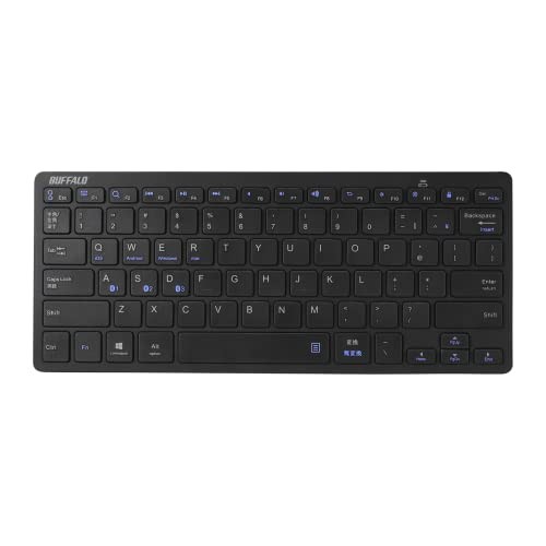 Buffalo BSKBB315BK Bluetooth 3.0 Compatible Wireless Mini Keyboard for Windows