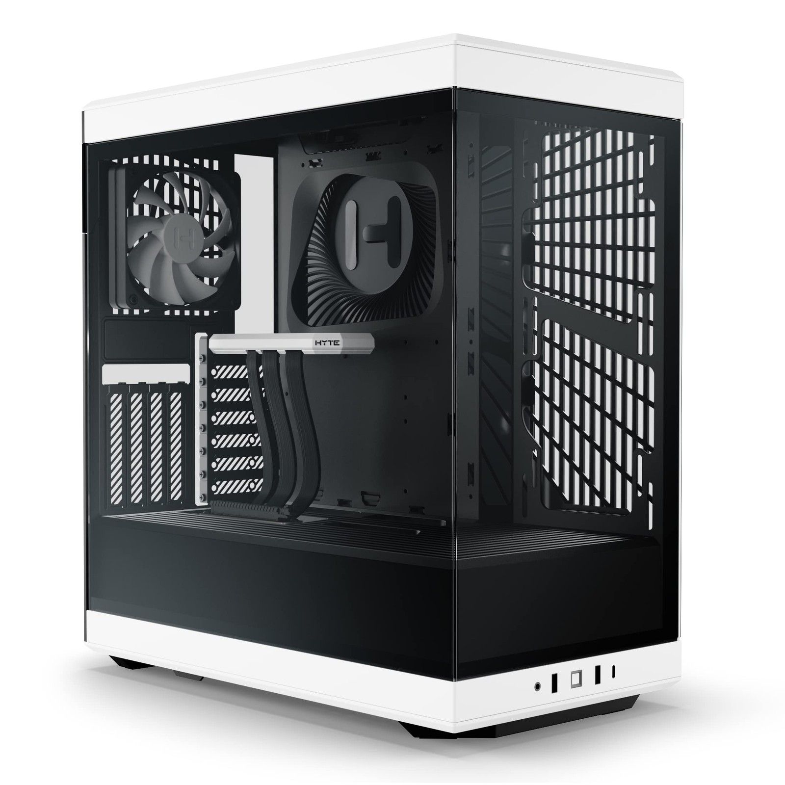 Y40 Modern Aesthetic Panoramic Tempered Glass Mid-Tower Computer Gaming Case