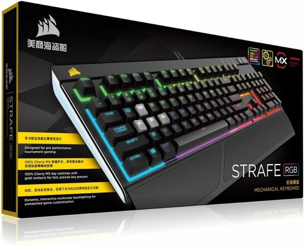 CORSAIR STRAFE RGB Mechanical Gaming Keyboard — CHERRY MX SILENT