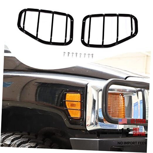Turn Signal Light Grilles Compatible with Hummer H3 2005-2009, Side Blinker