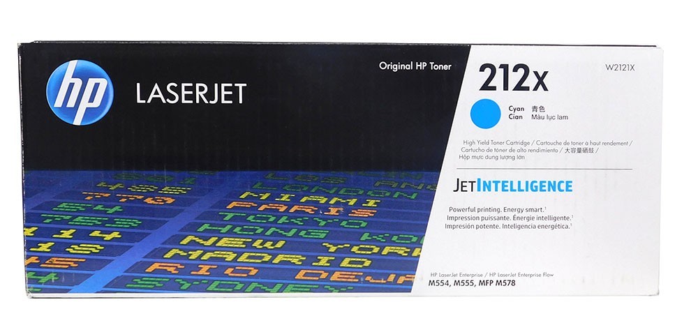 HP 212X/W2121X Cyan High Yield Toner Cartridge - New in Box